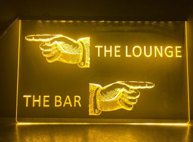 The Bar The Lounge Neon Light