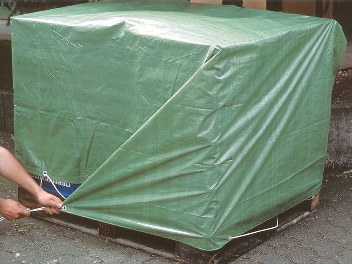 FREE P&P 2 x 3 m Green Tarpaulin Cover, Waterproof, Weatherproof, Frost-Resistant, UV Protection, Universal, Multipurpose, Groundsheet, Camping, Boating, Hiking