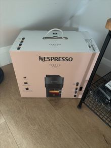 Nespresso vertuo pop machine with a box of 12 pods brand new in box unopened