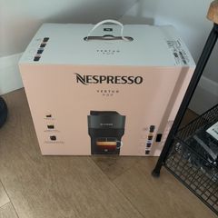 Nespresso vertuo pop machine with a box of 12 pods brand new in box unopened