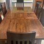 Solid wood kitchen table & 6 chairs Image 2