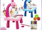 LED Drawing Projector Table for Kids Boy Girls Painting Board Toy w/ Light&Music