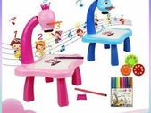 LED Drawing Projector Table for Kids Boy Girls Painting Board Toy w/ Light&Music