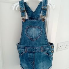 F&F girls short dungarees