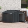 Dog House Anthracite 116.5x153x81.5 cm Galvanised Steel Image 3