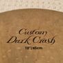 Zildjian K Custom Dark Crash Cymbal 18 Image 3
