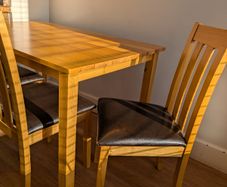Asti 1200 Dining table and 4 chairs for sale.