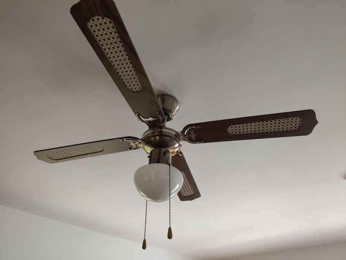 Rustic Ceiling Fan with Light