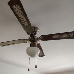 Rustic Ceiling Fan with Light