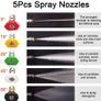 High Pressure Washer Gun with 5Pcs Spray Nozzles, 4350 PSI 1/4" Quick Release Car Washer Gun, Power Short Spray Gun M22 Metric Thread for Car Cleaning (FREE POSTAGE) Image 6