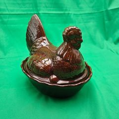Ceramics hen, Basket ,Hen on a nest egg holder