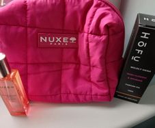 Hofu Parfum Oil, Wildly Hana, Irish Flowers & Rhubarb, 10ml, has been tested, and Nuxe Prodigieux Floral parfum 15ml, new, with Nuxe toiletry bag