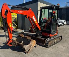 Kubota U27-4 2022 Excavator, Hammer Piped, Quick H