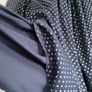 M&S navy layered high neck polka dot blouse Sz 16 Image 5