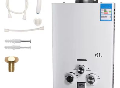 Propane Gas Hot Water Heater 6L LPG Tankless Instant Boiler Stainless Steel