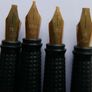 Vintage  Manuscript Fountain Pen - Black Calligraphy Set - Five Tips, Cartridges Image 2