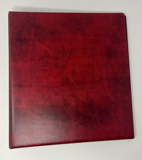 Stanley Gibbons Malvern Wine 4-ring album with 10 first day cover pages.
