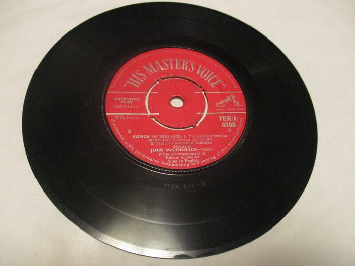 John Mccormack Songs Of Ireland Ep Irish Pressing 45