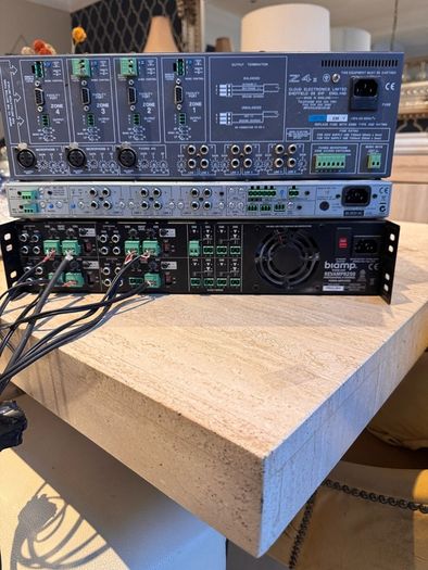 Cloud Mixers x 2 BiAmp 8 channel Amplifier