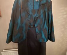 Arnotts Personal Choice mother of the bride outfit size 14 (dress, jacket & headband)
