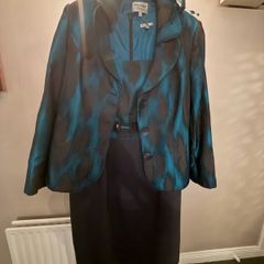 Arnotts Personal Choice mother of the bride outfit size 14 (dress, jacket & headband)
