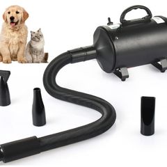 Dog Dryer, Pet Dryer 2800 W for Dog Care, Pet Hair Dryer with Hose, Low Noise Dog Dryer with 3 Nozzles