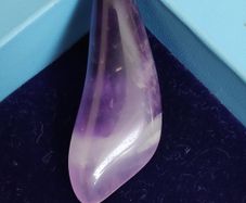 Real Amethyst pendant, L 5 cm