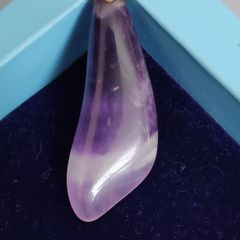 Real Amethyst pendant, L 5 cm