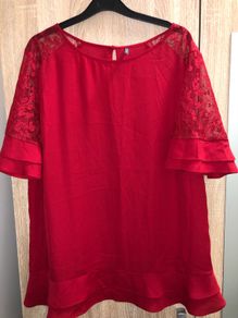Ladies Red Top XL