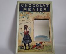 Chocolat Menier Tinplate Mirror