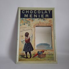 Chocolat Menier Tinplate Mirror
