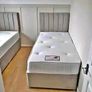 New Stylish single ,Double 4ft, 4ft6, King 5ft And 6ft Superking Sizes Divan Beds Instock. Drawers And Optional Tufted Mattresses Available. Free Delivery Image 2