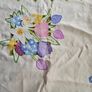 Linen Embroidered Tablecloth Image 4