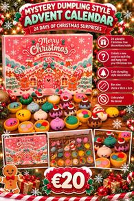 Dumpling Advent Calender Xmas Decorations