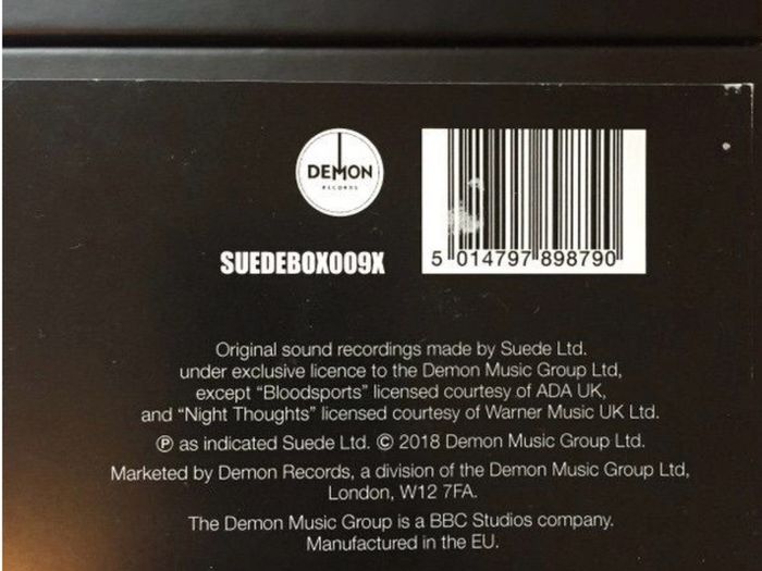 suede  |  studio albums  ('93-'16):  Limited Exclusive Edition Vinyl Box Set