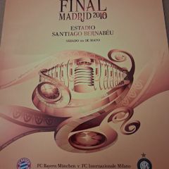 2010 Champions League Final - Bayern Munich v Inter Milan - match programme