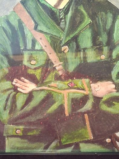 Beautiful Genuine Painting of a Young Michael Collins, Postage Available or Collection, Lots more Antiques and Collectables