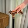 Unique Handmade Walking Stick, Kitty with Celtic Knot Handle, Never Used Image 4
