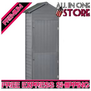 Wooden Shed Utility Timber Garden Storage Roof Tool Cabinet Lockable (FREE SHIPPING)