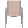 4 Piece Garden Lounge Set Fabric & Steel Taupe Image 7