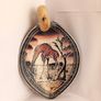 soap dish plates  plate african giraffe  ceramic handle beautifully decorated hand made leave shape  great gift present  bathroom storage Image 2