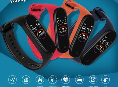 New Smart Fit Band With Pedometer/Heart Rate/Sedentary Reminder