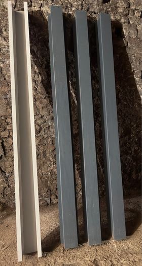Hat Channel Wall Mounted Pipe Guards x 4 Lengths
