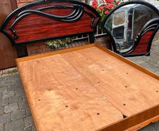 Very nice double bed and mirror
