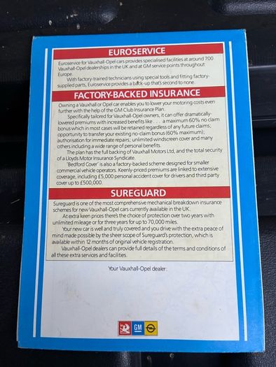 Vintage Vauxhall UK service location map