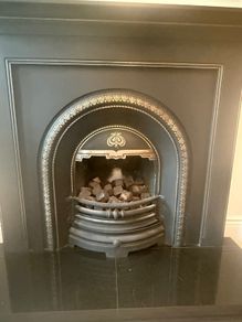 Fireplace (entire).  Black