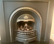 Fireplace (entire).  Black