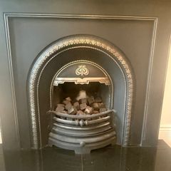 Fireplace (entire).  Black
