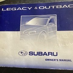 Subaru Legacy '08 Handboook