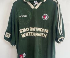 Vintage Feyenoord Away football shirt 1997 1998 Adidas Green Adults XXL jersey